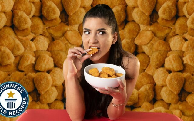 Woman Sets Guinness Record For Eating 19 Chicken Nuggets in One Minute