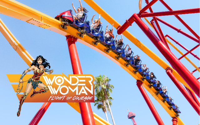 WONDER WOMAN Flight of Courage at Six Flags Magic Mountain